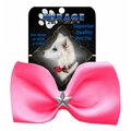 Mirage Pet Products Silver Star Widget Pet BowtieHot Pink 47-55 HPK
